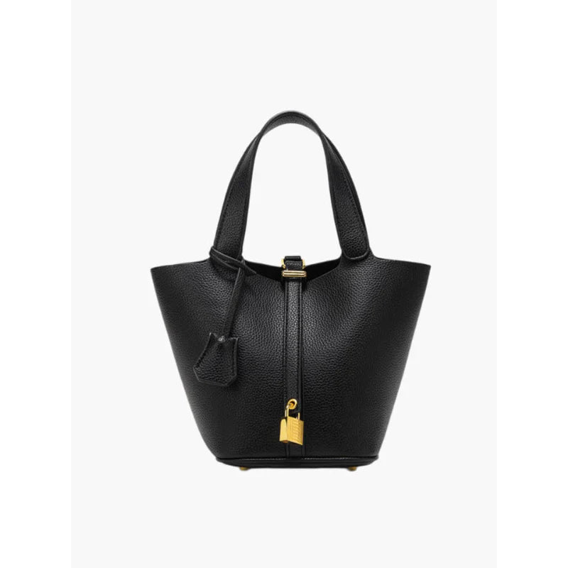 Aurelia bucket shoulder bag with lock detail