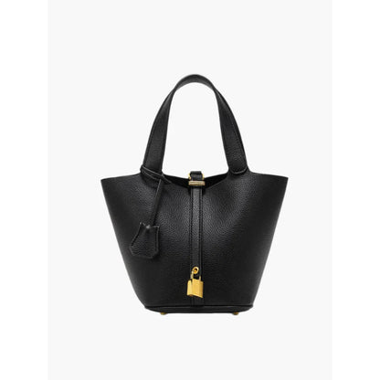Aurelia bucket shoulder bag with lock detail