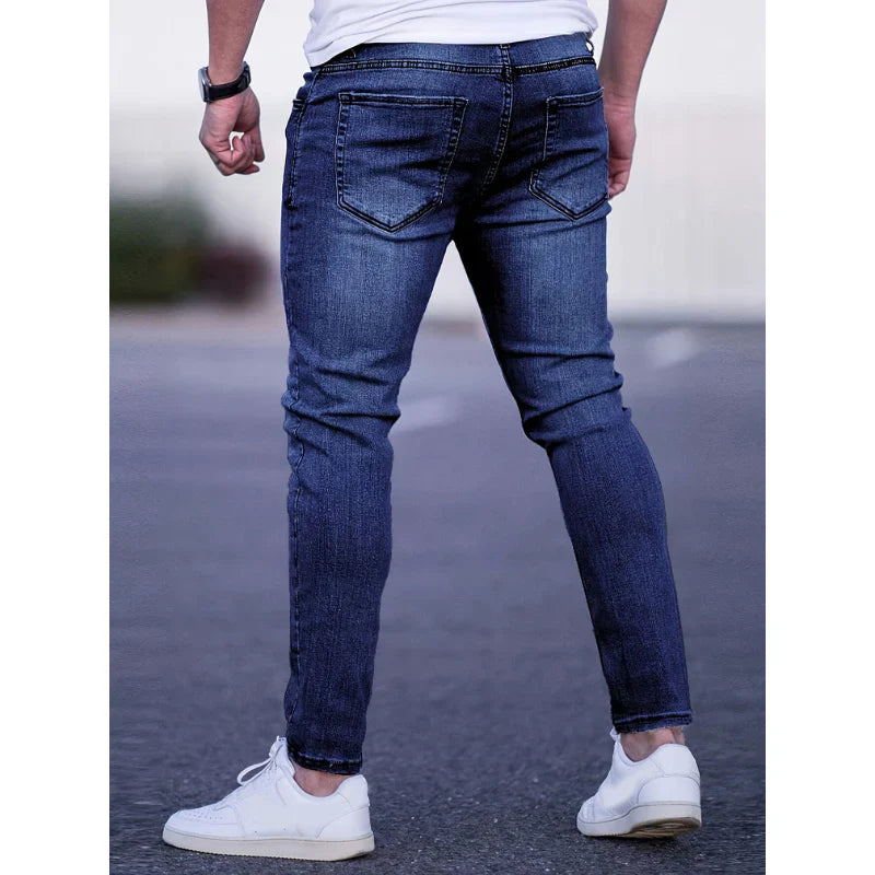 Men's skinny jeans in stretch denim