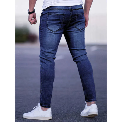Men's skinny jeans in stretch denim