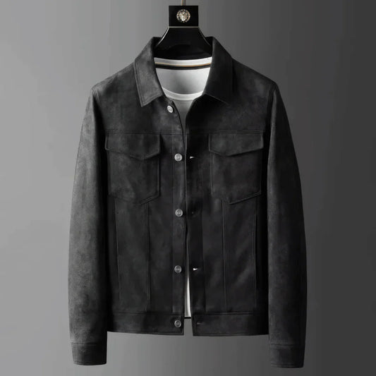 Torino men's suede jacket in classic style