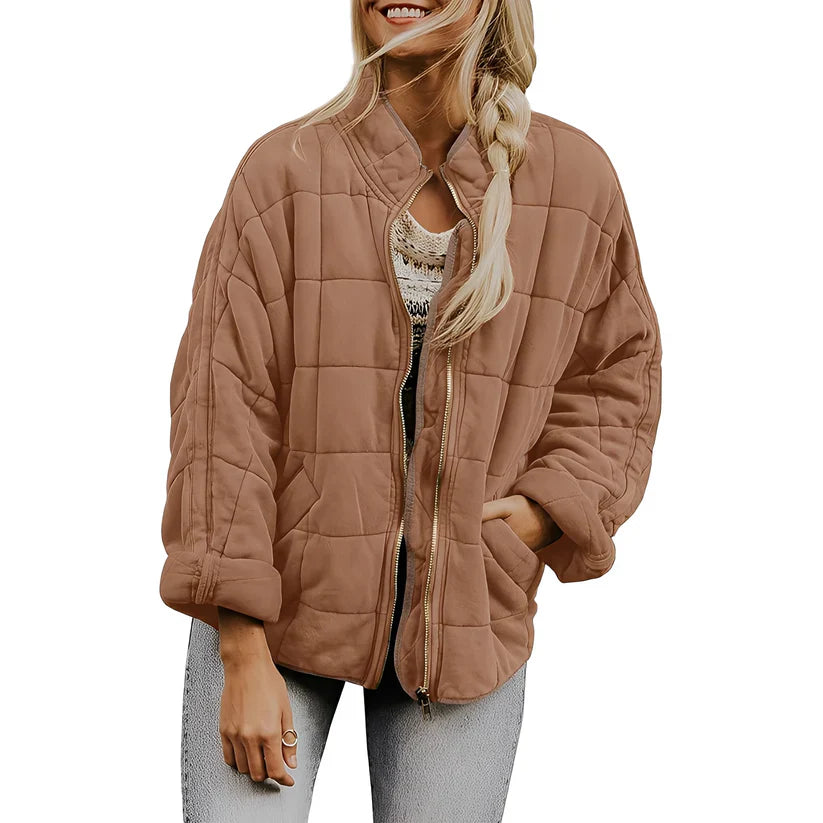 Luana casual quilted jacket with pockets – women