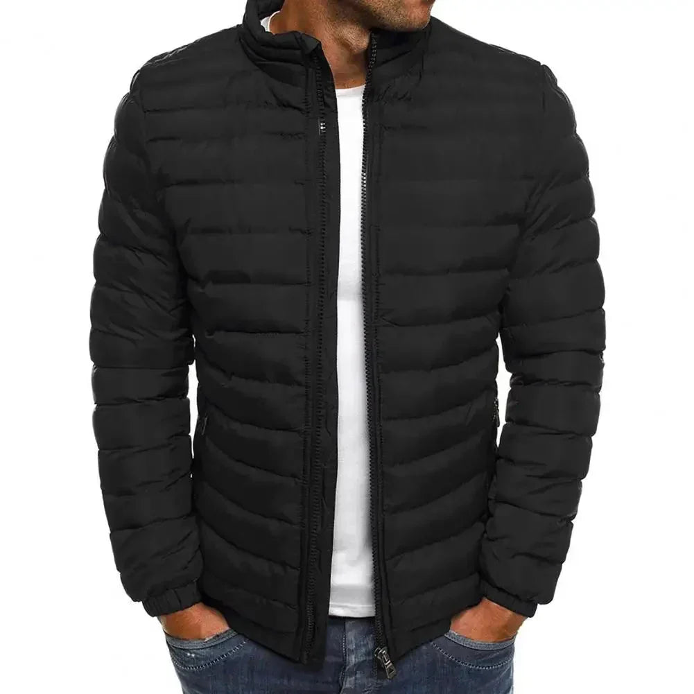 Men's quilted jacket for winter – warm & durable