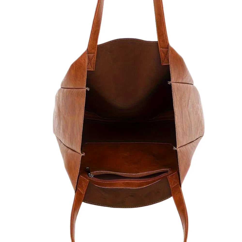 Daphne PU tote-bag minimalist – women