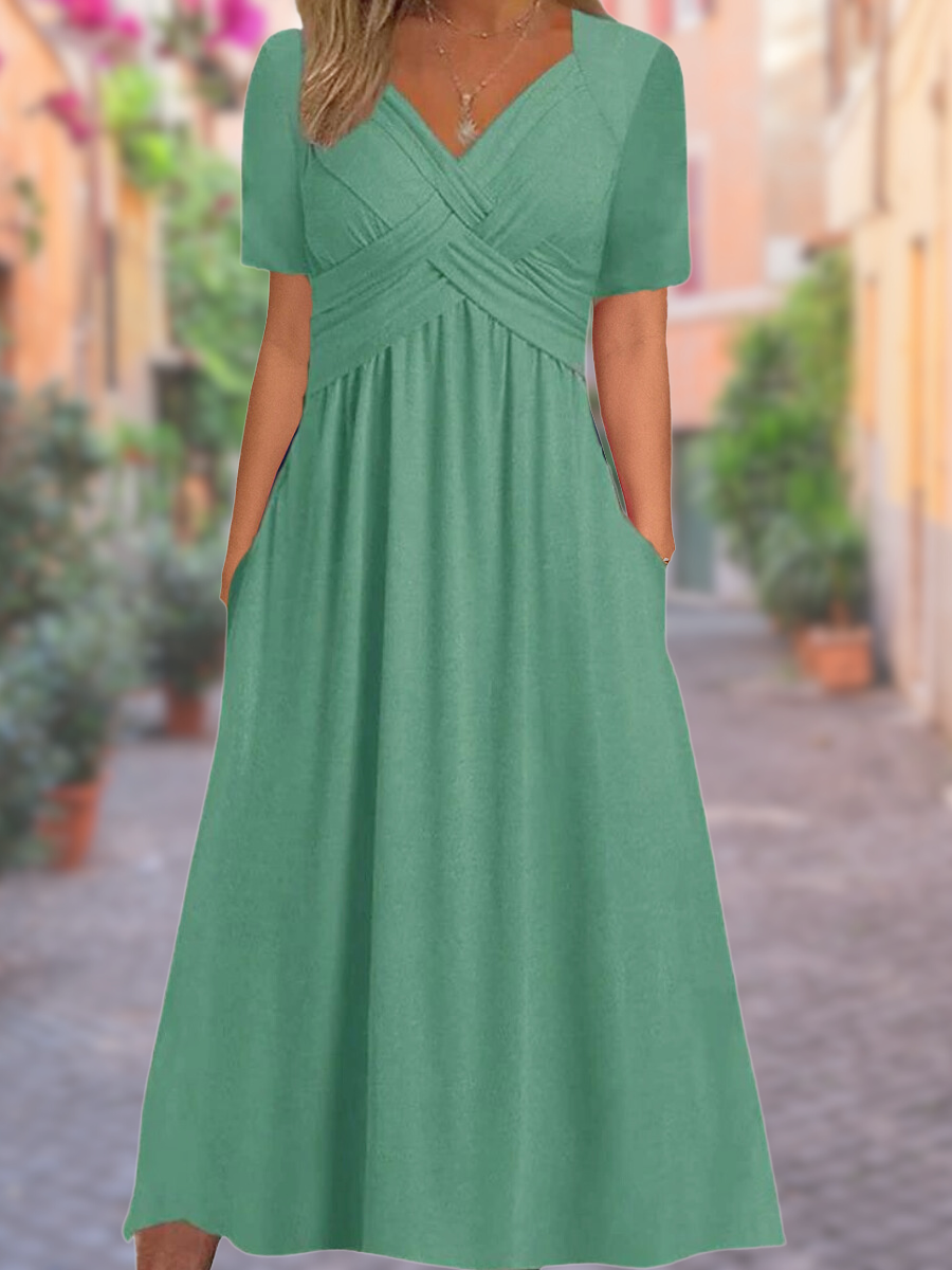 V-neck summer dress - selby