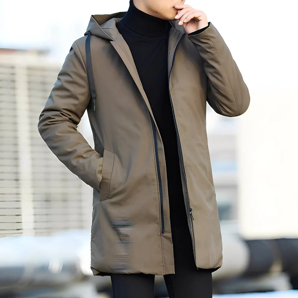 Derren casual lightweight hooded jacket – men