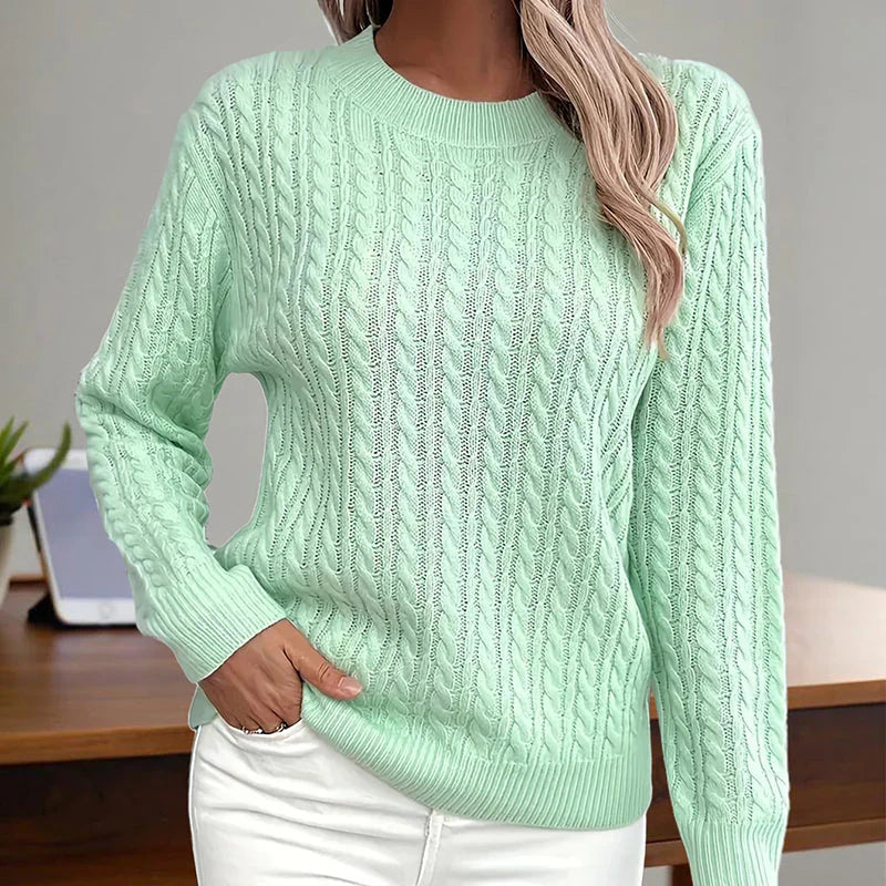 Adamina stylish textured sweater – women