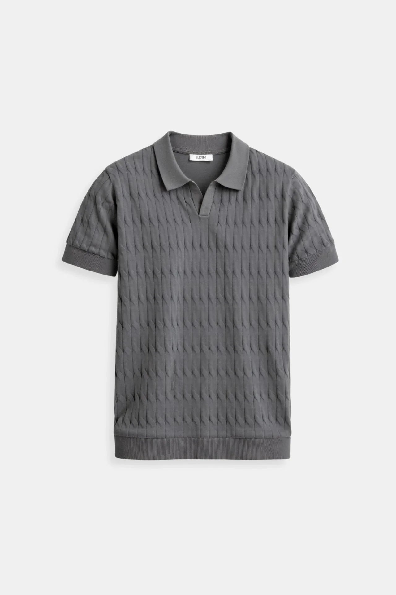 Classic white men’s polo shirt