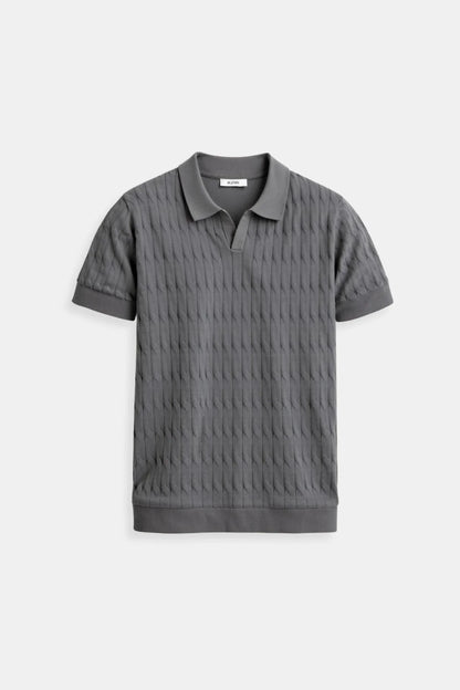 Classic white men’s polo shirt
