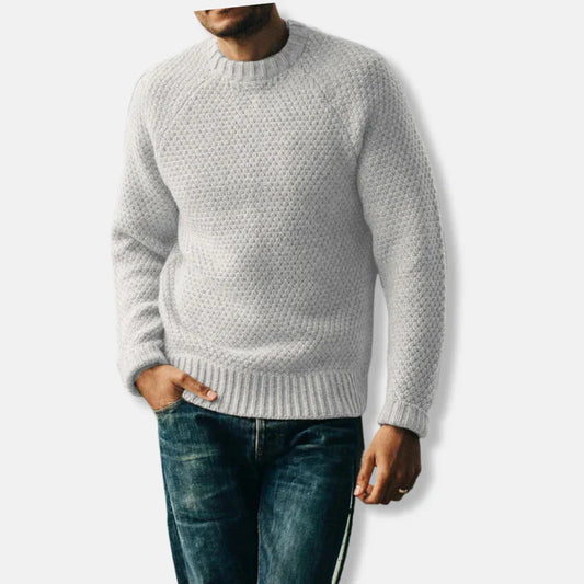 Kai – wool blend sweater with raglan sleeves and crew neck