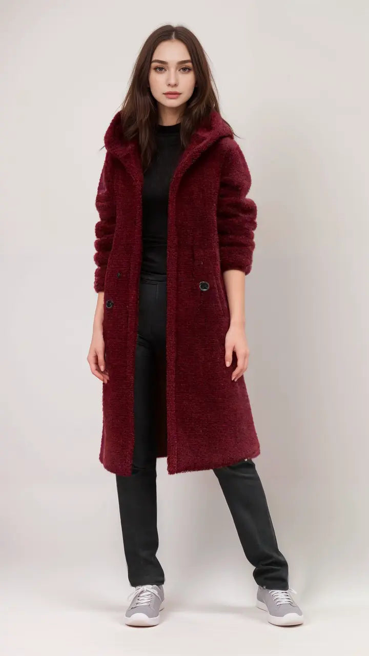 Emily teddy jacket – cozy short coat