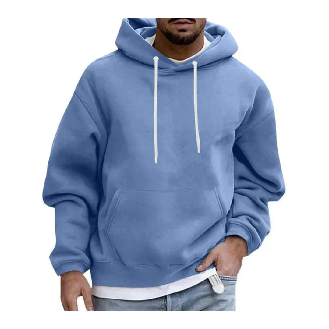 Men's hoodie with hood and kangaroo pocket