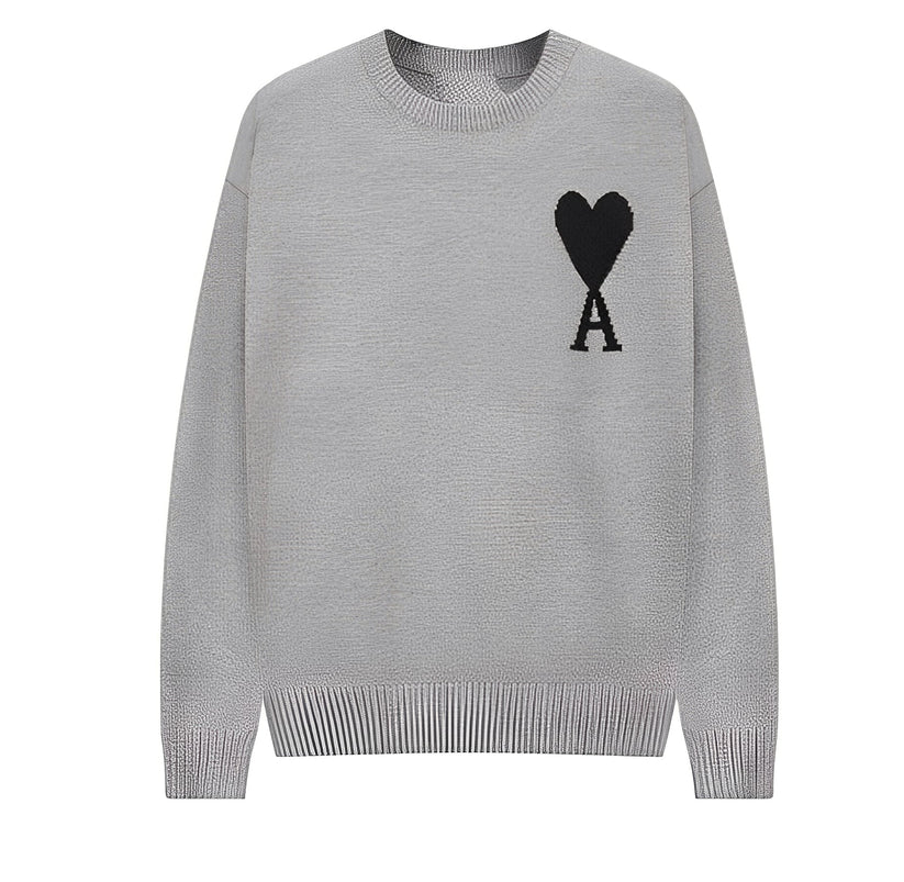 Darden simple embroidered sweater – men