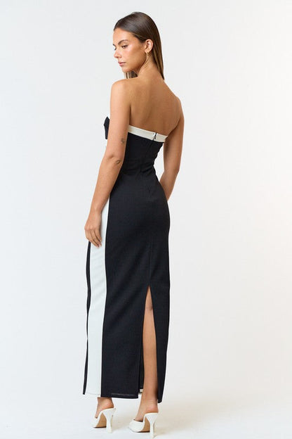 Courtney Sleeveless Bodycon Maxi Dress Black