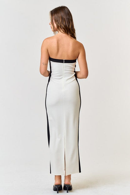 Courtney Sleeveless Bodycon Maxi Dress White