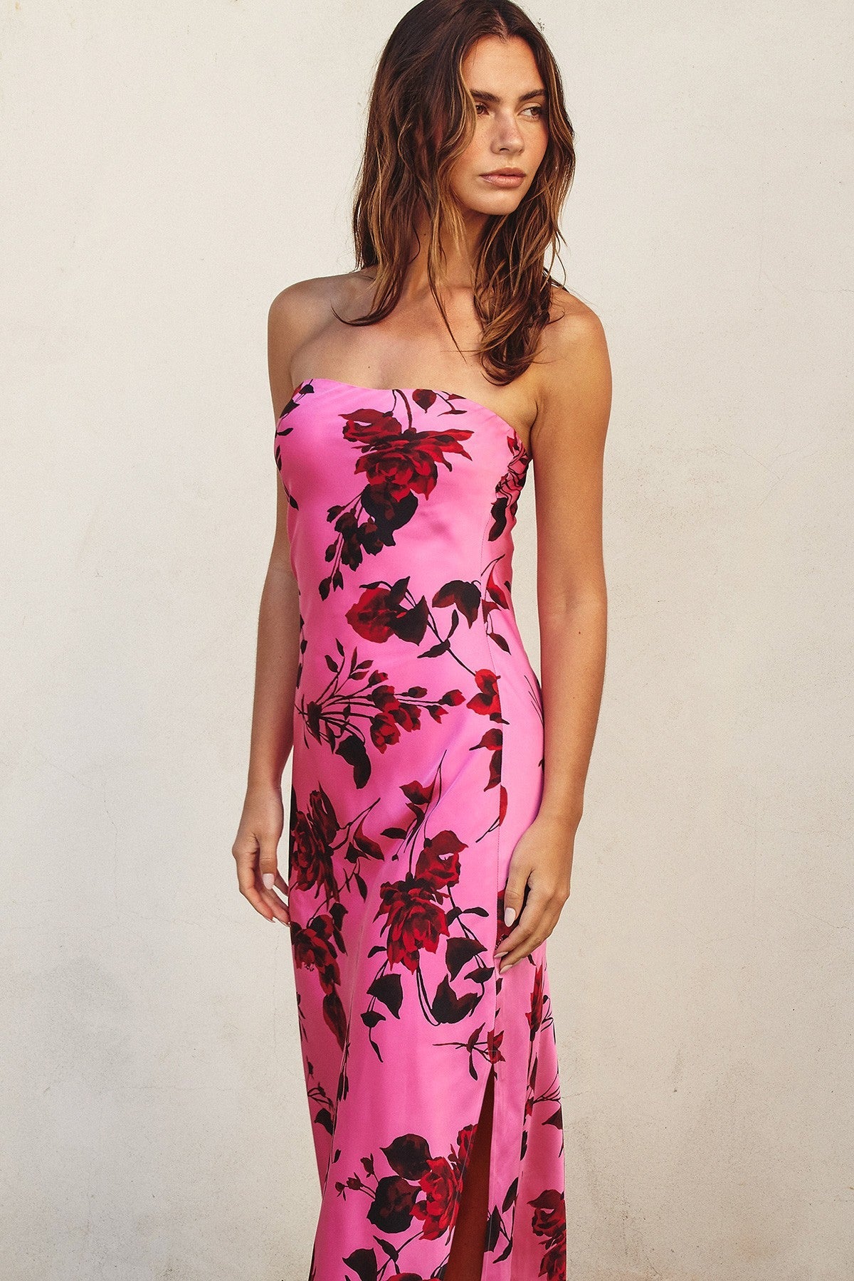 Waitlist 7/20 ♥ Stella Sleeveless Floral Print Maxi Dress Pink