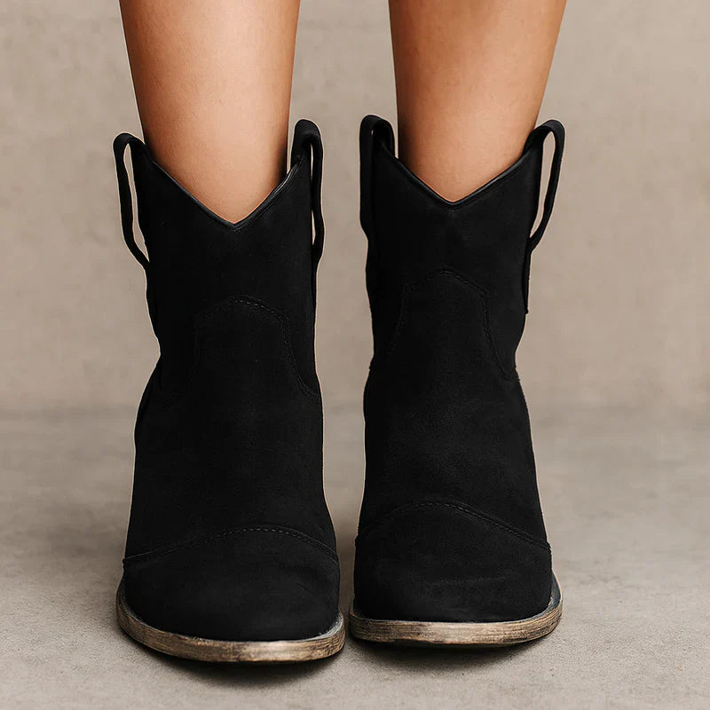 Pamu vintage western ankle boots – women