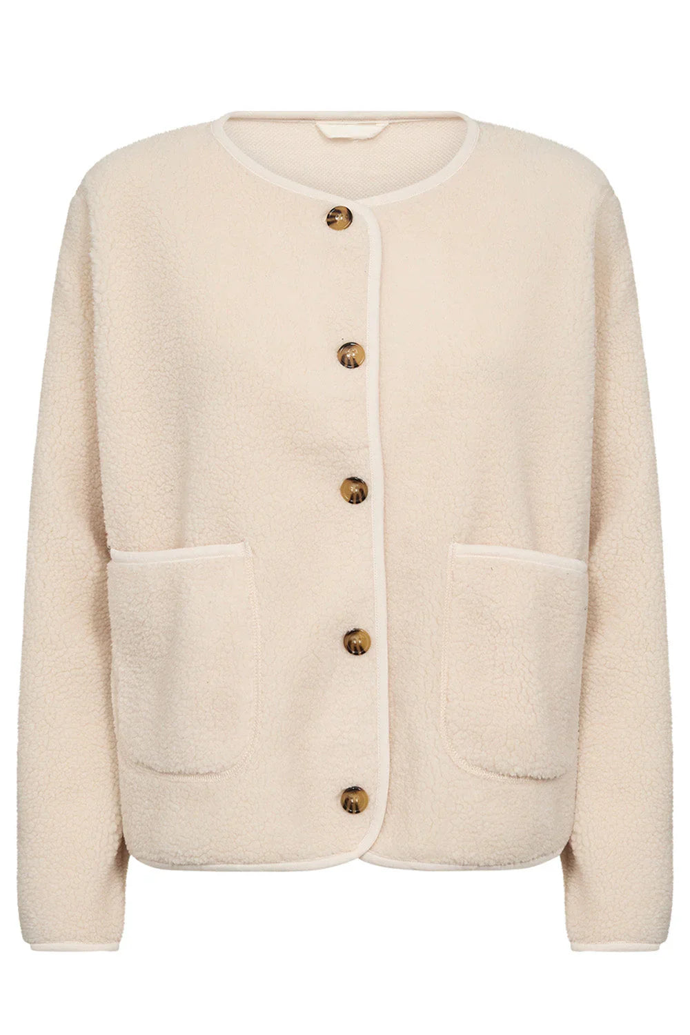 Ada teddy jacket in army style – women's