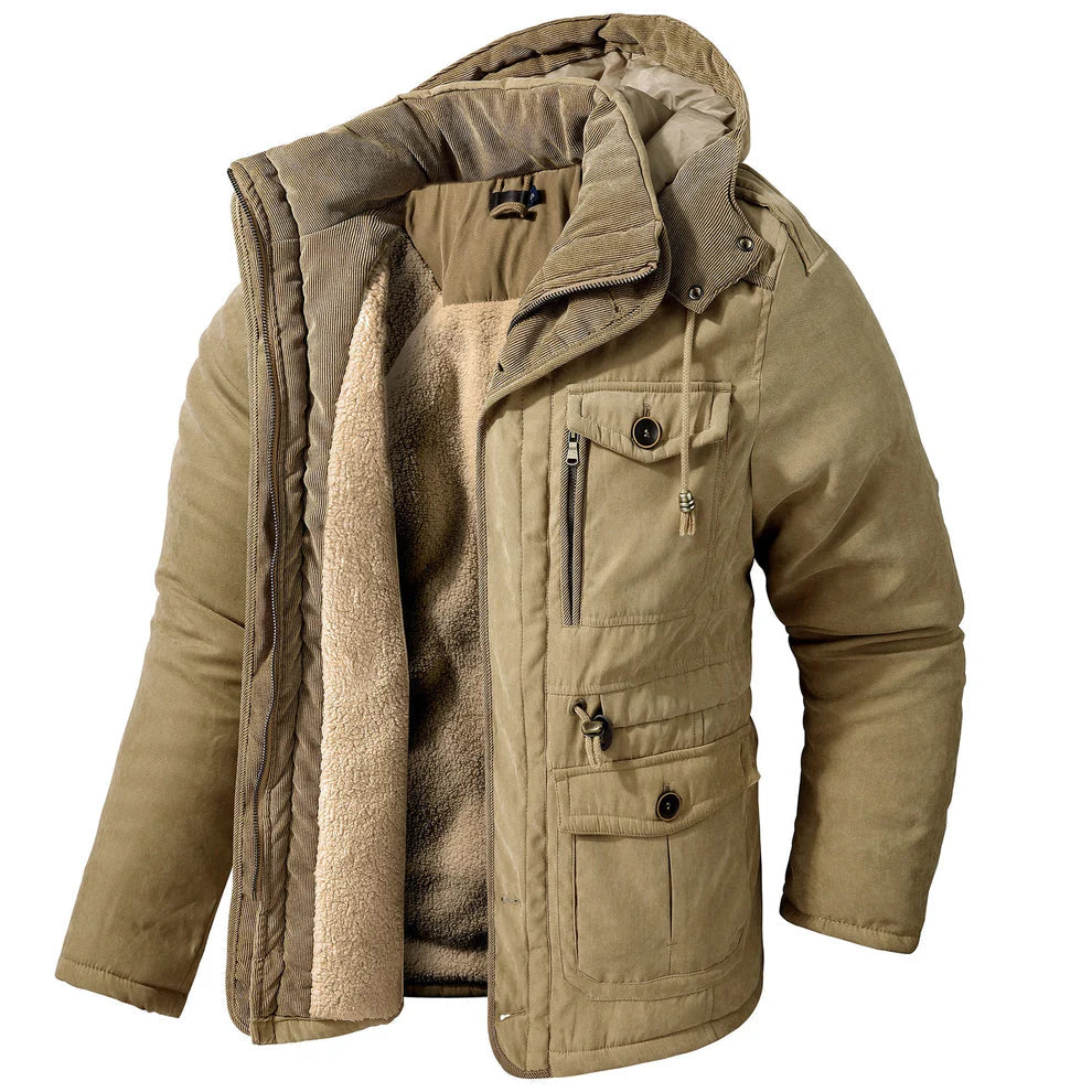 Kash modern thermo jacket with fleece lining – men