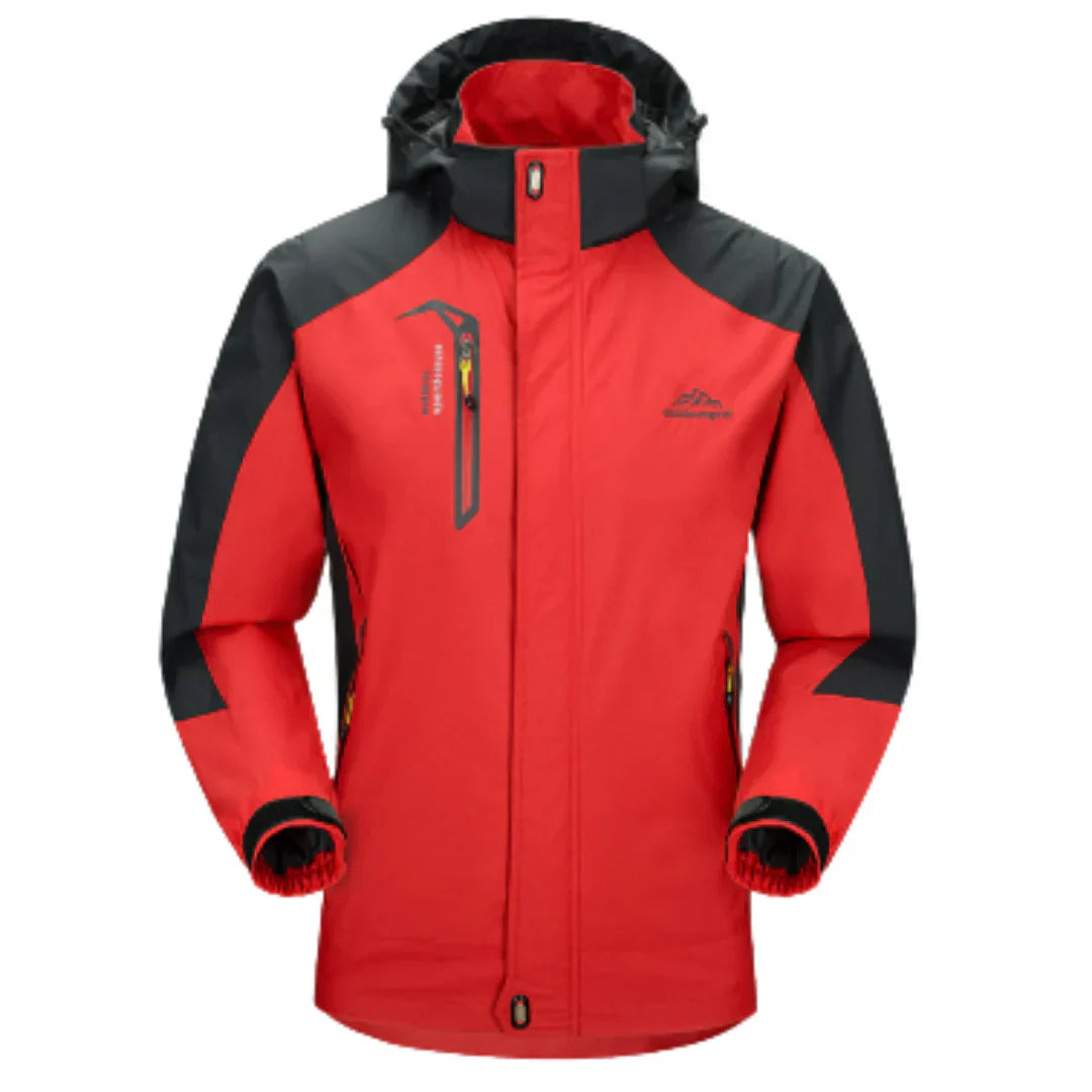 Men's outdoor winter jacket with hood – weatherproof & warm