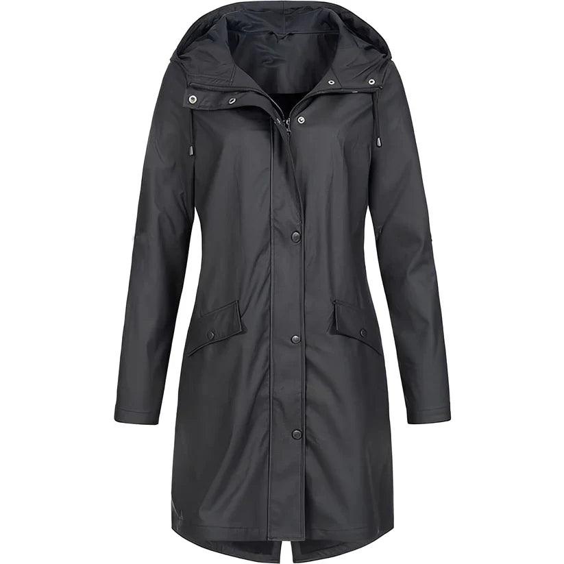 Jessica versatile long waterproof coat – women