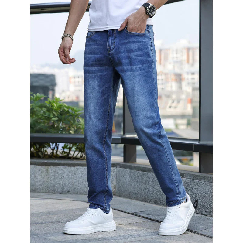 Men's jeans in a timeless design with stretch