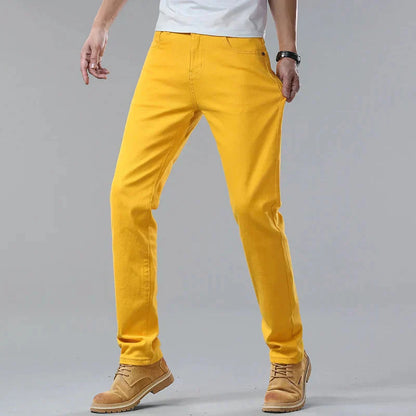 Men's jeans made from sustainable denim with a comfortable cut