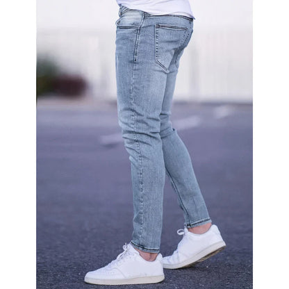 Men's skinny jeans in stretch denim