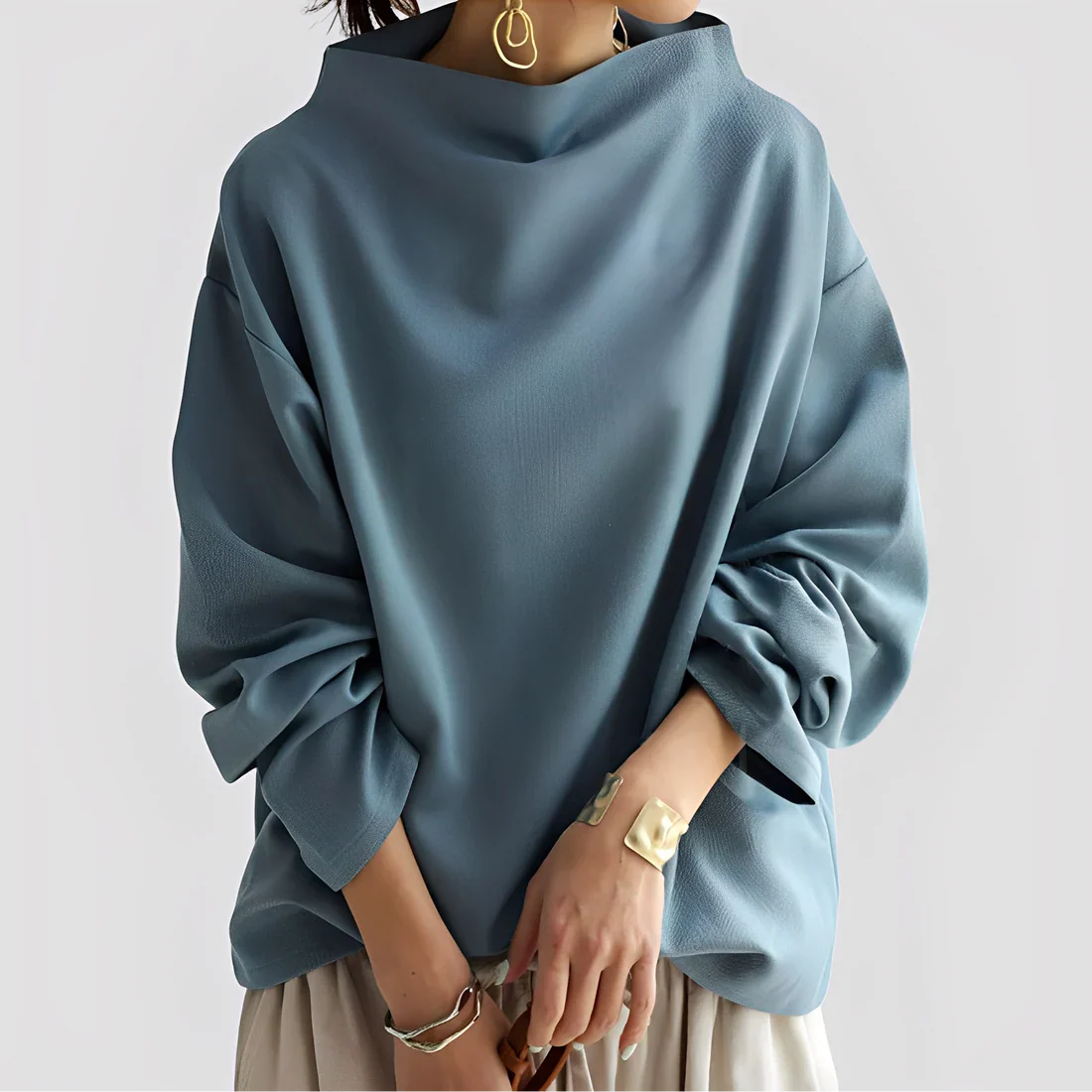 Romayne elegant turtleneck sweater – women