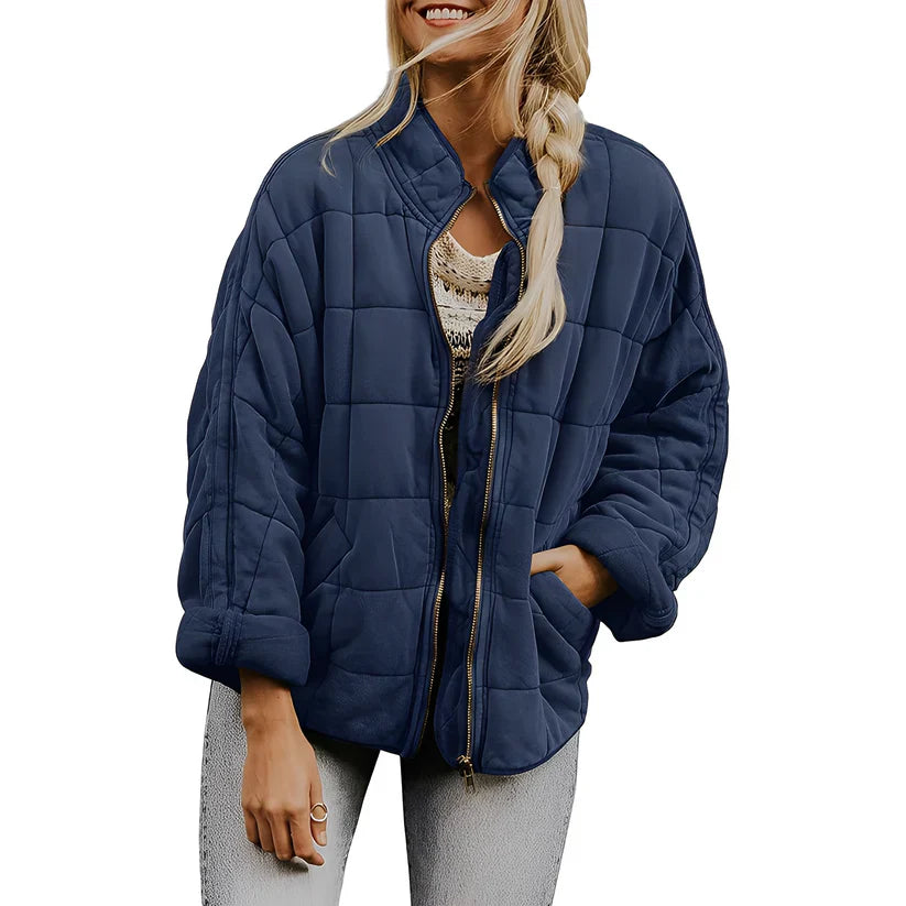 Luana casual quilted jacket with pockets – women