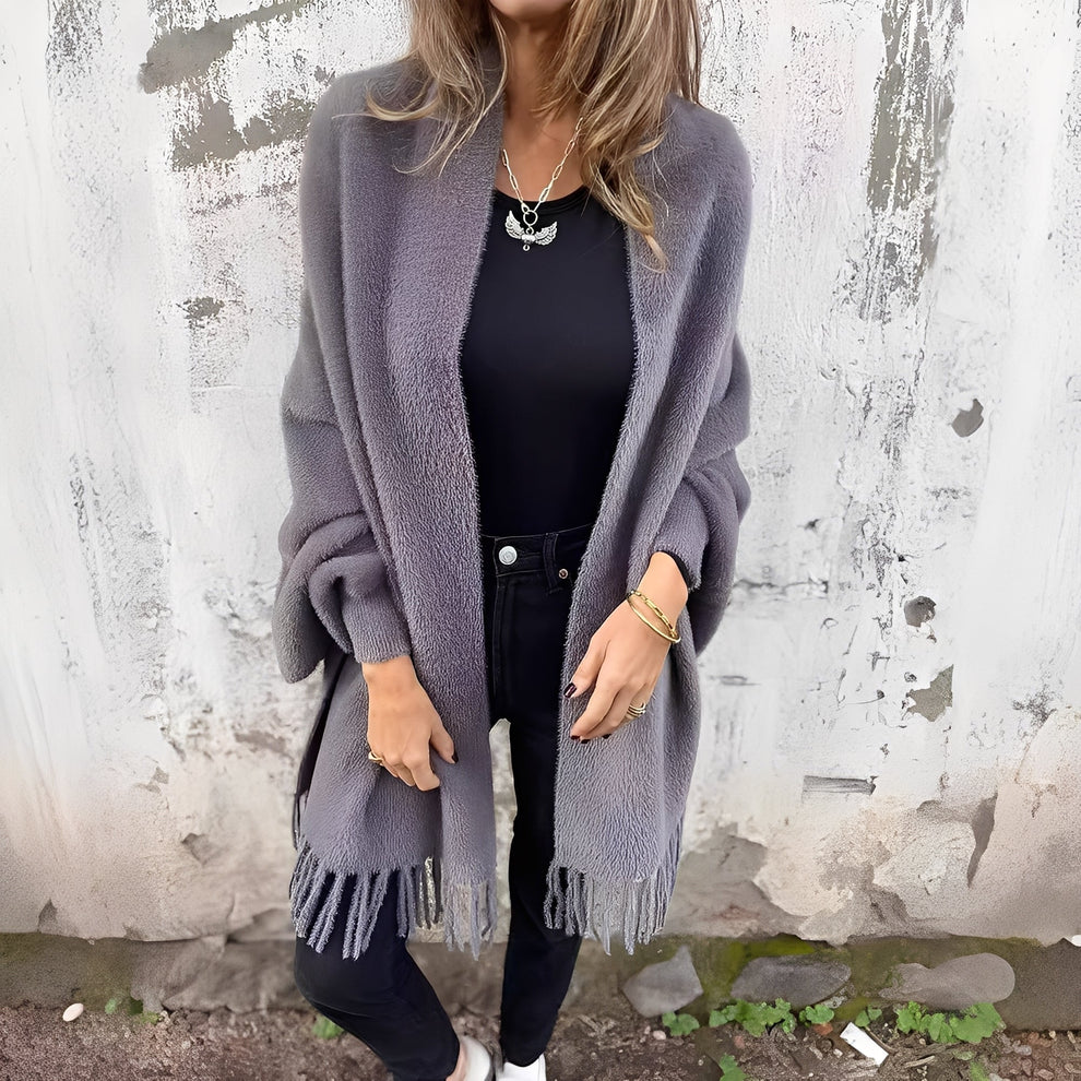 Bethney stylish loose knit jacket – women
