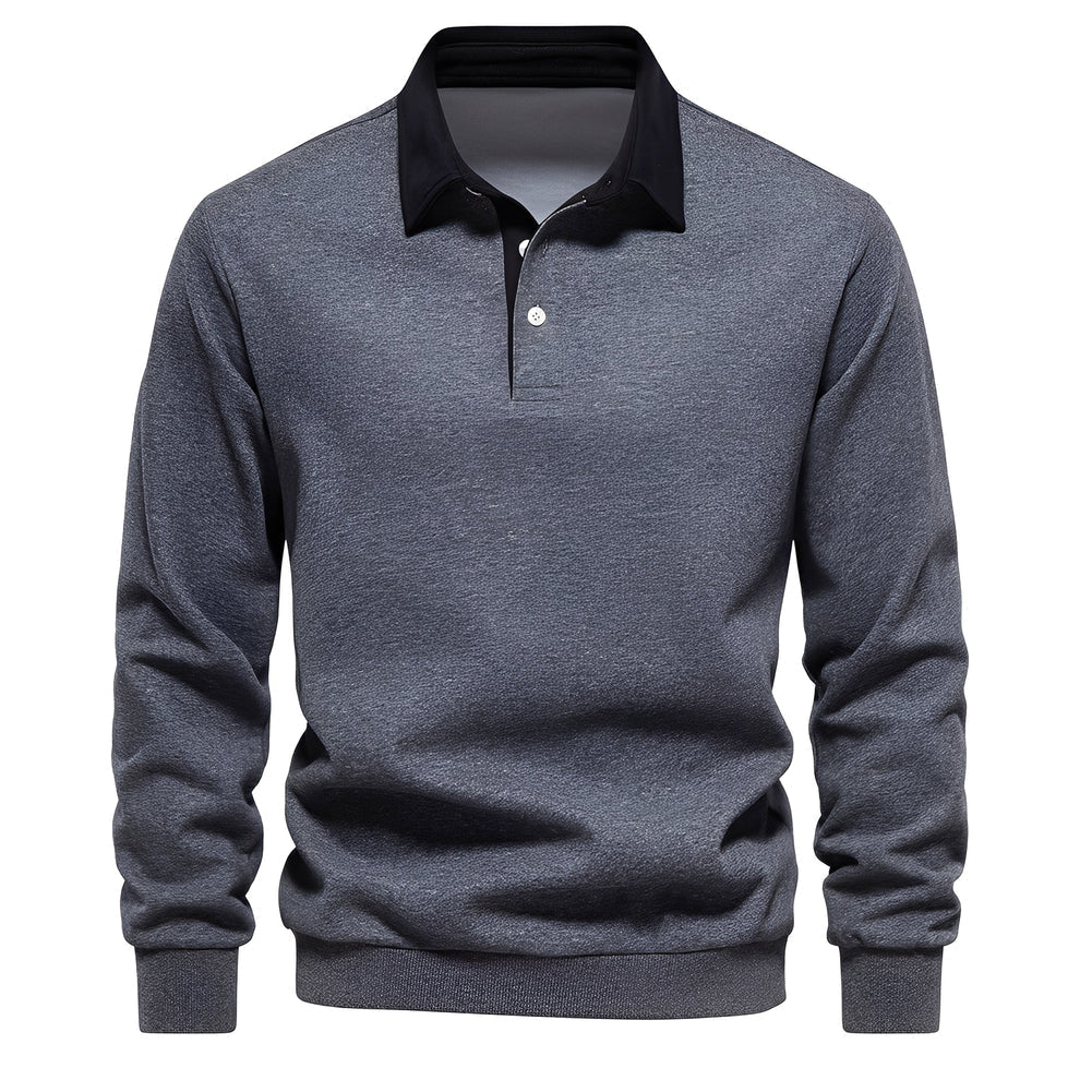 Sonnie casual long-sleeve polo shirt – men