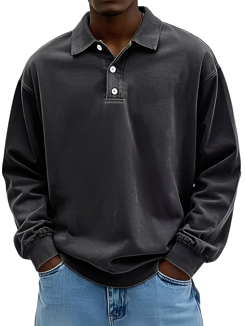 Clayton classic long-sleeve polo shirt – men