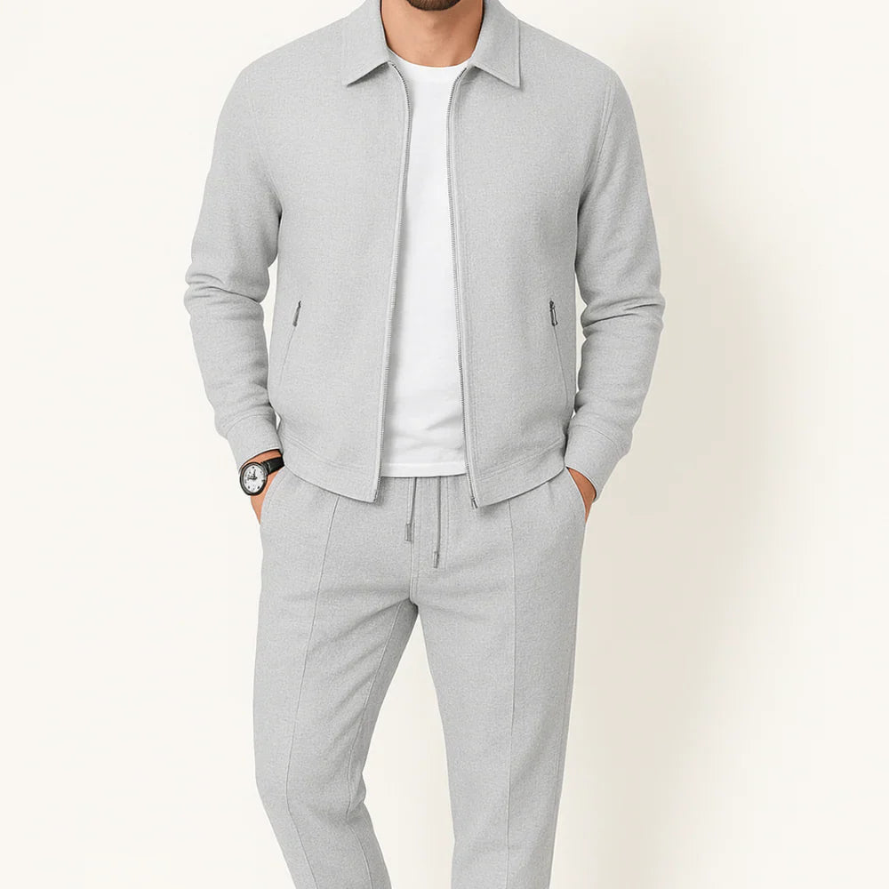 Geoff waffle-knit lounge set – men