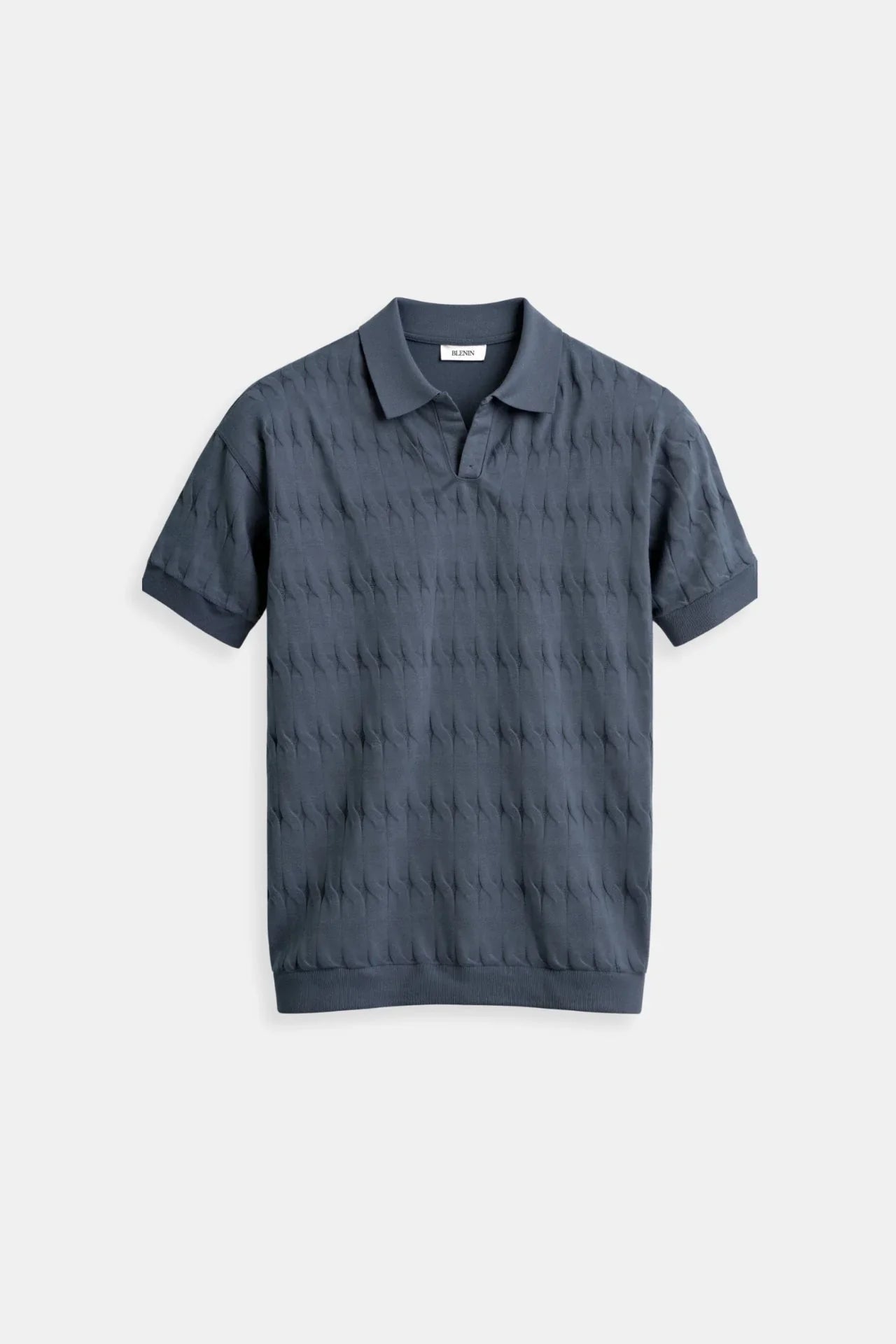 Classic white men’s polo shirt