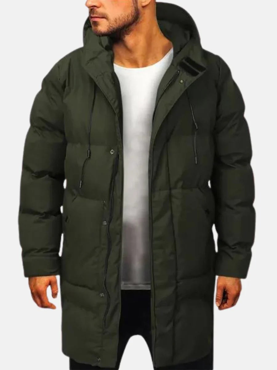 Men's parka with zipper – classic transitional parka