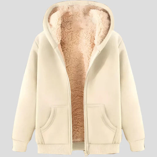 Men’s fleece-lined winter hoodie jacket – men