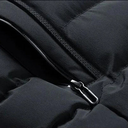 Quilted hooded vest for men