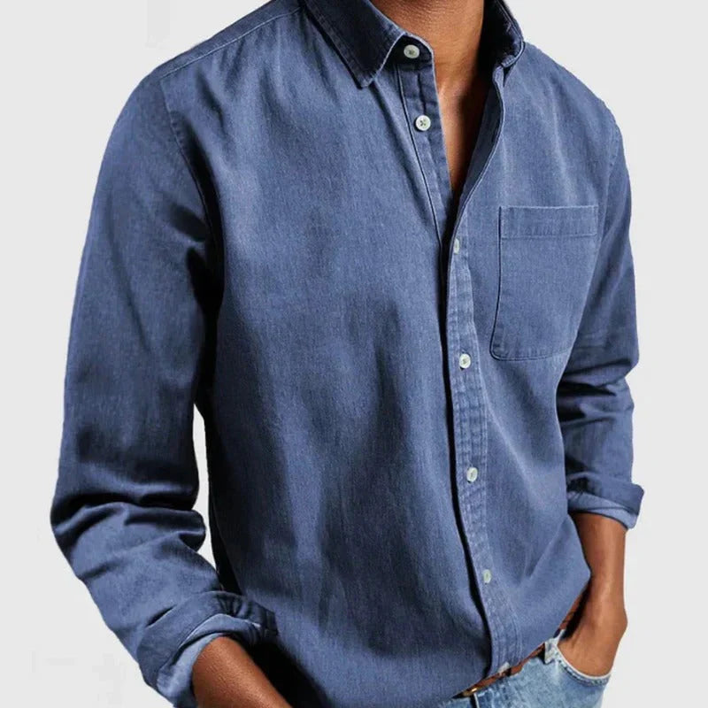 Men’s classic denim shirt – men