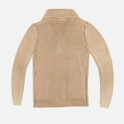 Morten – wool coat with shawl collar and button closure