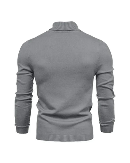Men’s slim-fit ribbed turtleneck sweater – men
