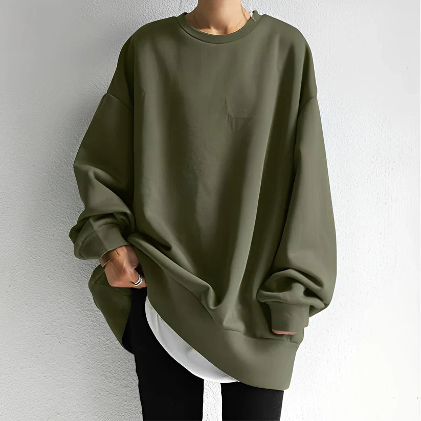 Jemima loose sweater with dropped shoulders – women