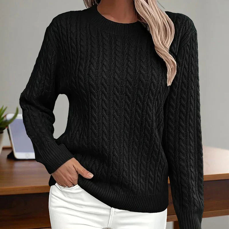 Adamina stylish textured sweater – women