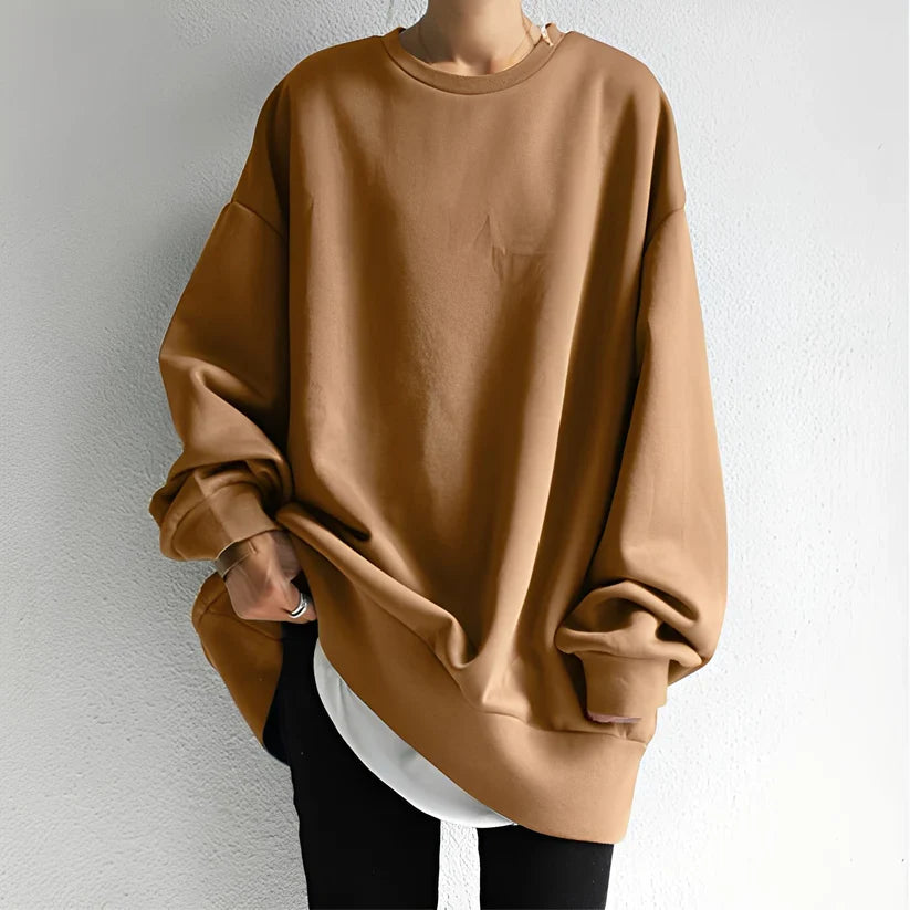 Jemima loose sweater with dropped shoulders – women