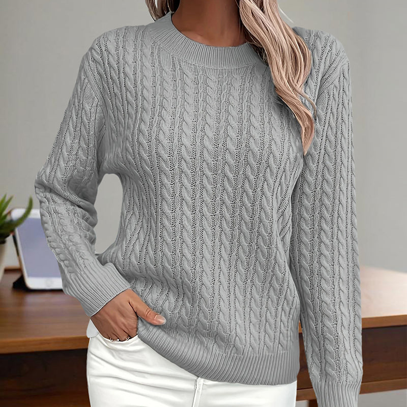 Adamina stylish textured sweater – women