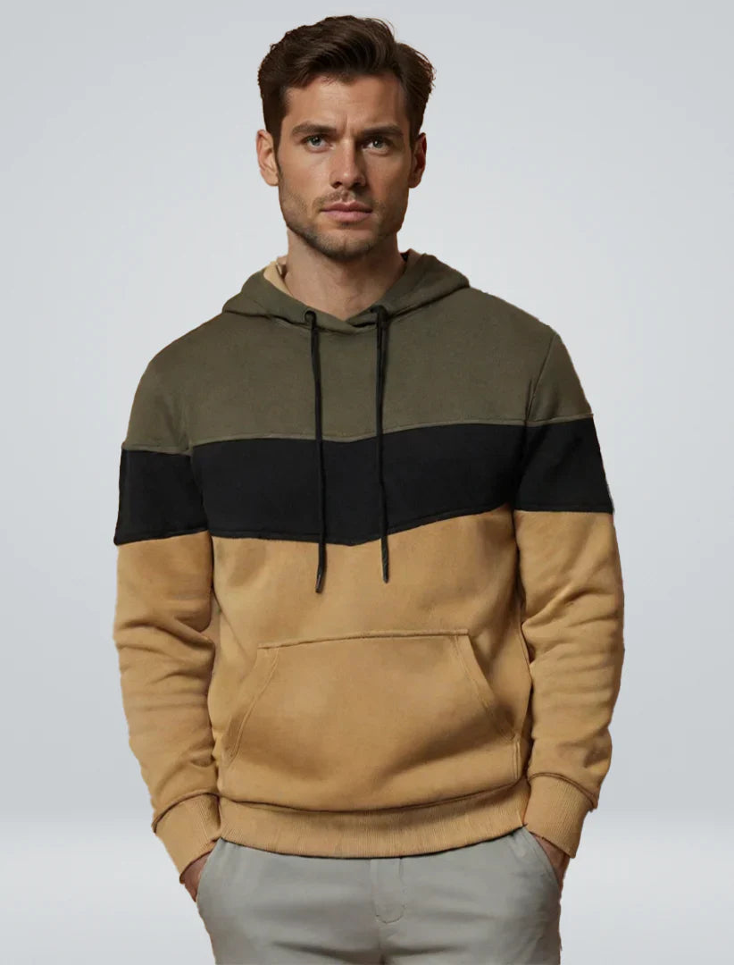 Paul patchwork knit sweater – men