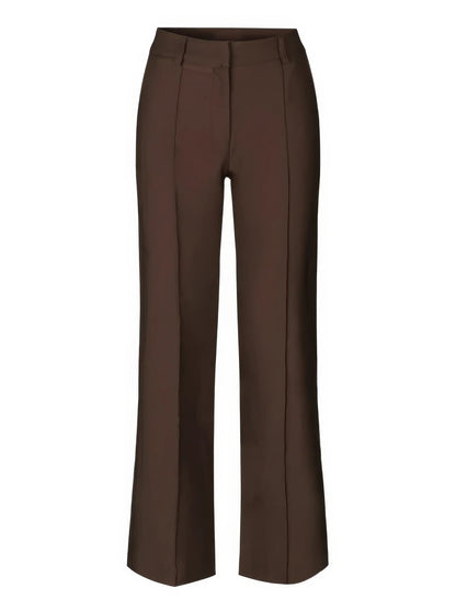 High-waisted chic trousers – elegant women's trousers with a high waist
