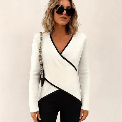 Danielle v-neck long-sleeve sweater for women