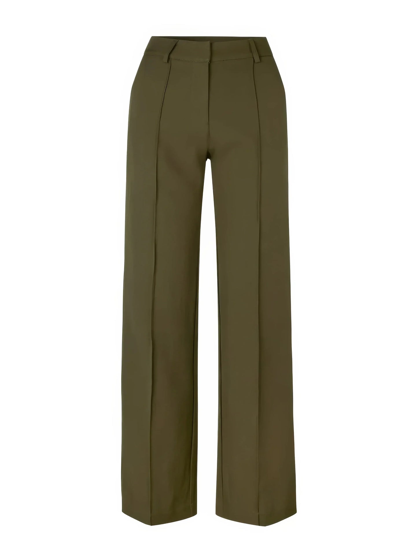 High-waisted chic trousers – elegant women's trousers with a high waist