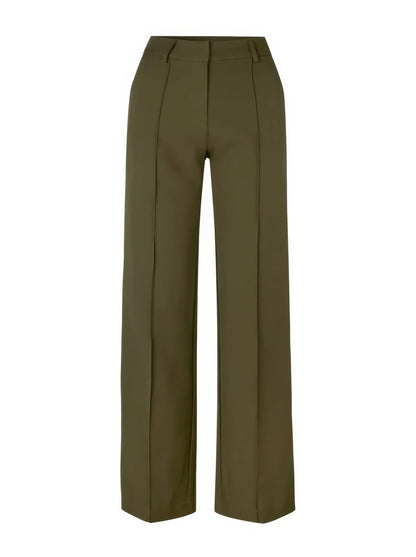 High-waisted chic trousers – elegant women's trousers with a high waist